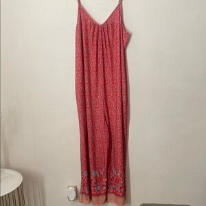 Elegant Pink Floral wide leg jumper